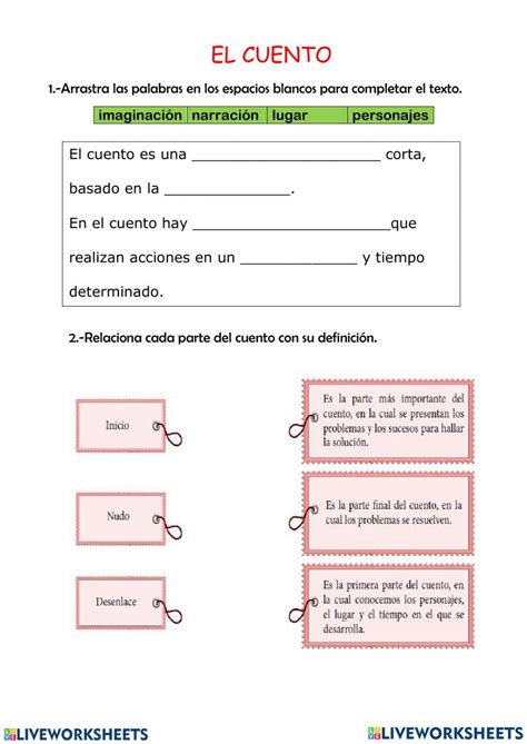 Ejercicio De Partes Del Cuento Artofit