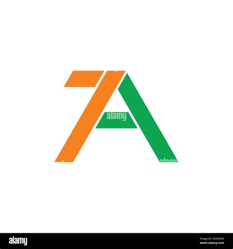 letter 7a arrow geometric logo vector Stock Vector Image & Art - Alamy