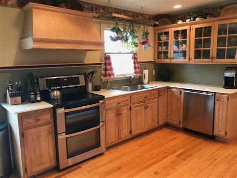 Restaining Oak Cabinets Lighter Cabinets Matttroy