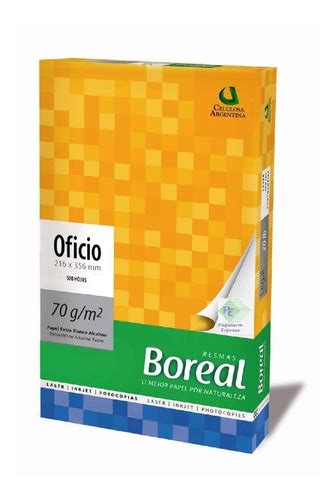 Resma Boreal Oficio 70 Grs X Resma compra Máxima 5 Unidades Cuotas