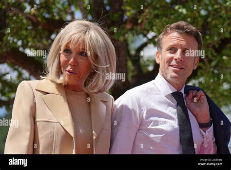 Elmau Germany 26th June 2022 Emmanuel Macron President Of France