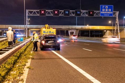 Flinke Schade Door Gladheid Op Snelweg Rijksweg A Hoofddorp Zuid A