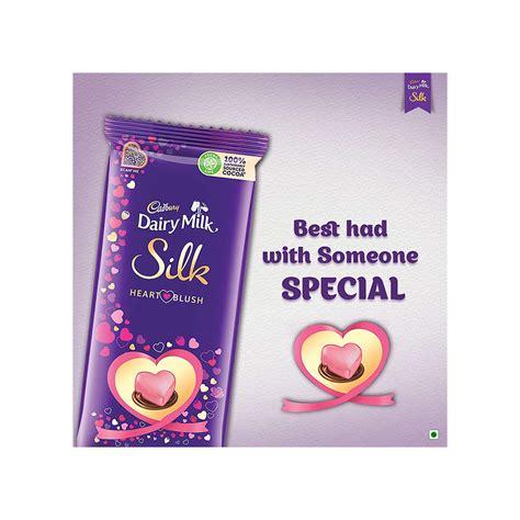 Cadbury Dairy Milk Silk Valentine Heart Blush Chocolate Bar - (Pack of ...