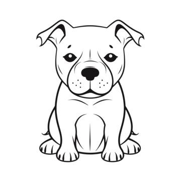 Pitbull Outline PNG, Vector, PSD, and Clipart With Transparent ...