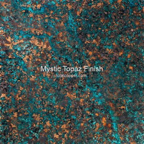 Mystic Topaz Copper Backsplash Sheet Color Copper Copper Patina