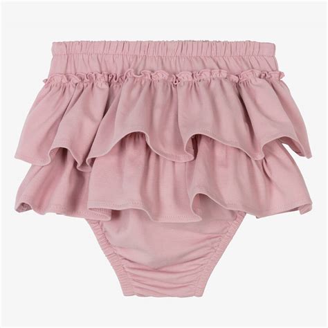 Sofija Baby Girls Pink Cotton Frilly Pants Childrensalon