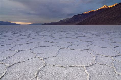 salt flats  sunset badwater basin death valley national park
