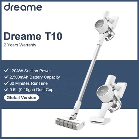 Dreame T10 Handheld Wireless Vacuum Cleaner 2 In 1 Wall Mount 20kpa