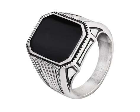 Stainless Steel Signet Ring Ref No Az533 8405 Apart