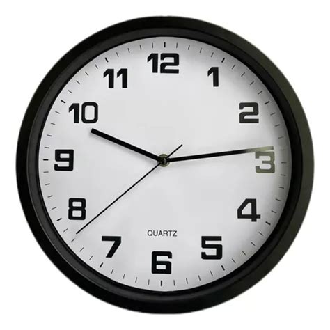 Reloj De Pared Negro Grande De 30 Cm Para Cocina Iglesia Sala De