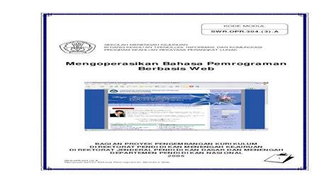 Pdf Mengoperasikan Bahasa Pemrograman Berbasis Web · Sistem Operasi