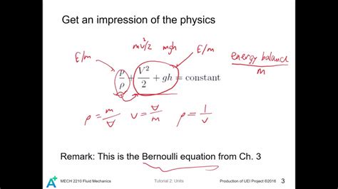 Mech Fluid Mechanics Tutorial Units Youtube