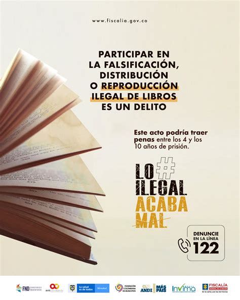 Fiscalía Colombia on Twitter Reproducir sin autorización obras