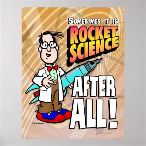 Rocket Science Poster Zazzle