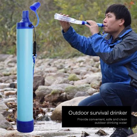 Portable Outdoor Water Purifier Camping Hiking Emergency Survival Water