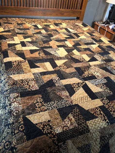 Beautiful Earth Tone Handmade Quilt Etsy