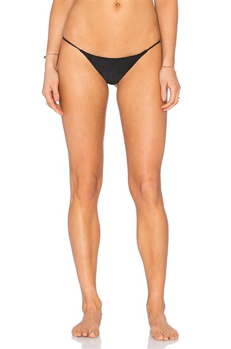 Bettinis Minimal Bikini Bottom In Black REVOLVE