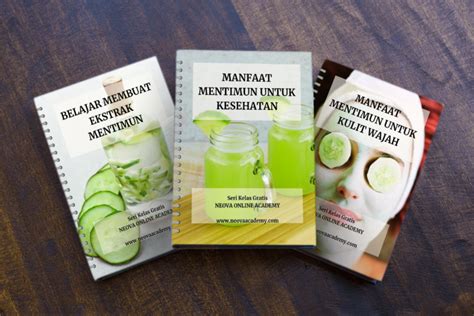 Buku Belajar Cara Membuat Ekstrak Mentimun