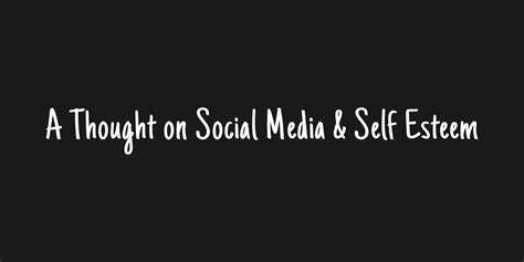 A thought on Social Media & Self-Esteem - No Money Lah