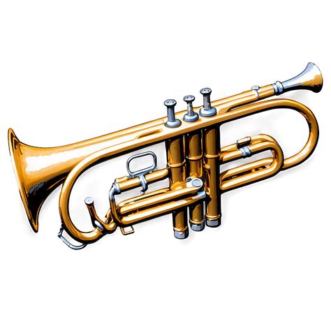 Download Detailed Trumpet Sketch Png 05242024