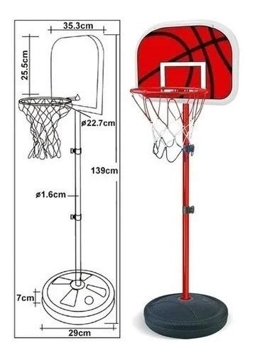 Cesta De Basquete Infantil Mini Tabela Bola Inflador Frete Gr Tis