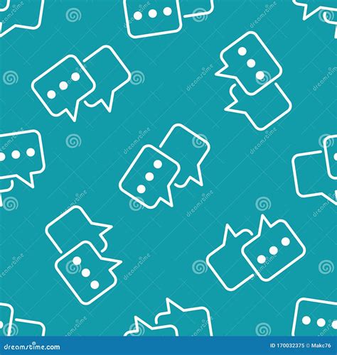 Speech Bubble Seamless Pattern Stock Vector Illustration Of Conversation Social 170032375