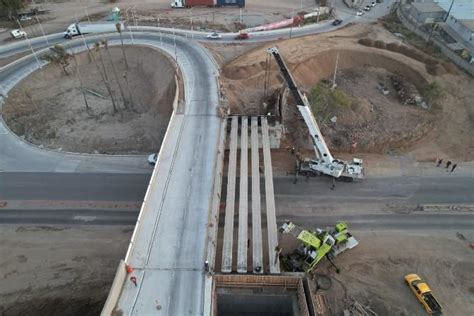 Concluyó SIDURT montaje de trabes en Puente de Nodo El Sauzal