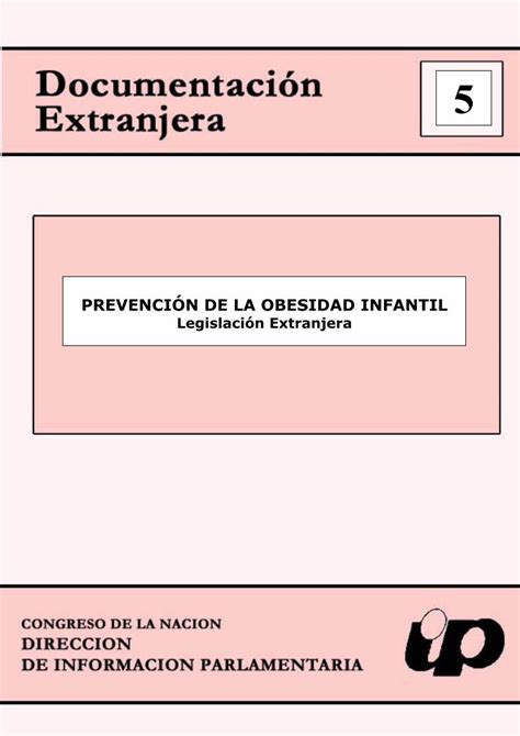 Pdf PrevenciÓn De La Obesidad Infantil Dokumentips