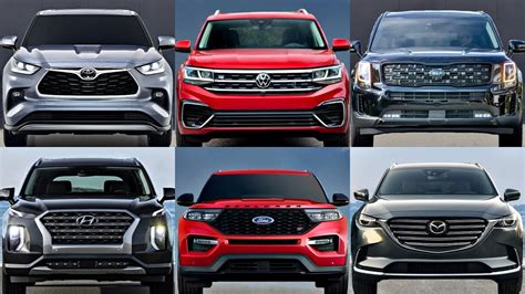 Top 10 Best Midsize 3 Row Suvs Under 40k 2021 Hyundai Palisade Kia