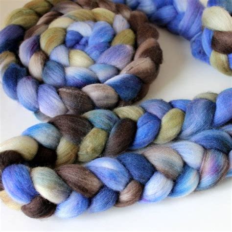 Reserved Polwarth Silk Roving Handpainted Spinning Fiber Etsy