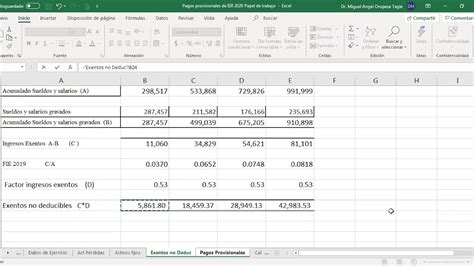 Resolución Del Ejercicio 1 Isr Por Actividades Empresariales Y