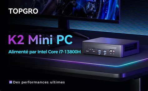 Topgro Mini Pc Core I H Go Ddr Ram To Pcie Ssd Wifi E