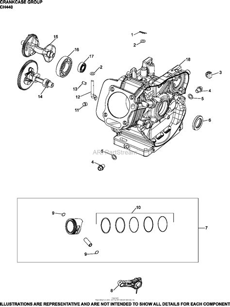 Kohler Ch Basic Gross Power Rpm Hp Kw Parts