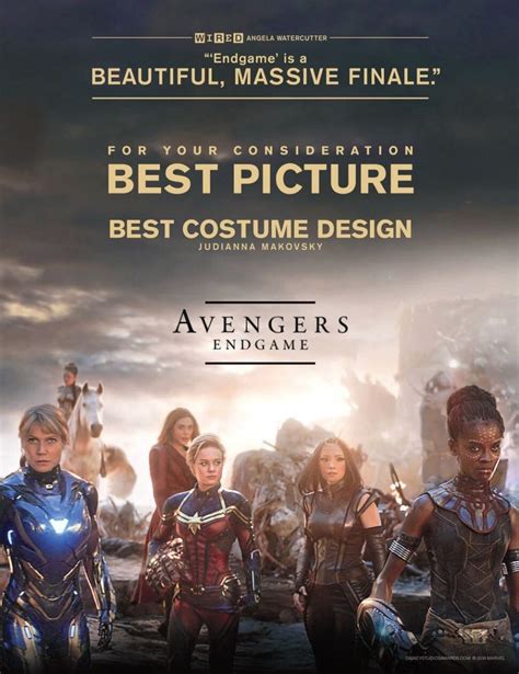 Avengers Endgame For Your Consideration Oscar Campaign Posters Revealed