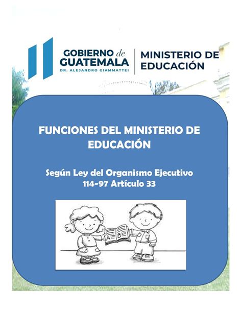 Funciones Del Ministerio De Educaci N By Jeaneth Argueta Issuu