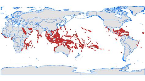 Map Of Coral Reefs – Map Of The World