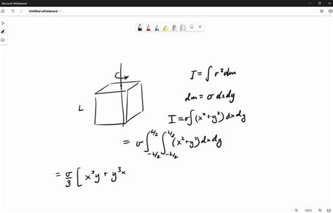 SOLVED: Find the inertial tensor of a cube with each side's length ð ‘Ž ...