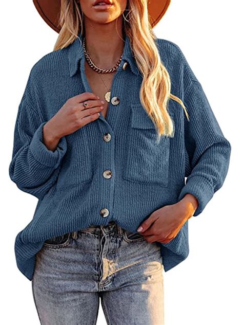 Oversized Baggy Cotton Linen Button Down T Shirt Blouse Tops For Women