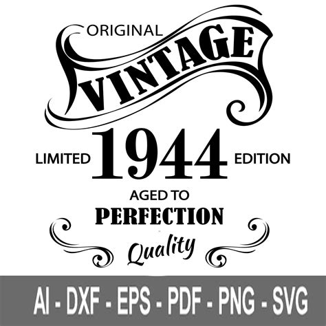 Limited Edition Svg Birthday Svg Vintage Svg Etsy