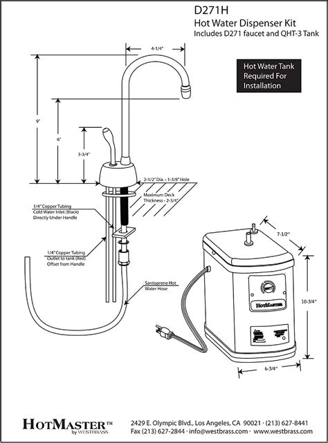 Velosah Handle Hot Water Dispenser Faucet With Instant Hot Tank