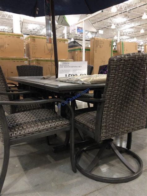 Costco Sunvilla Pc Woven Dinning Set Costcochaser