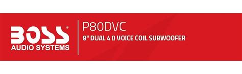 Amazon Boss Audio Systems P Dvc Watt Inch Dual Ohm