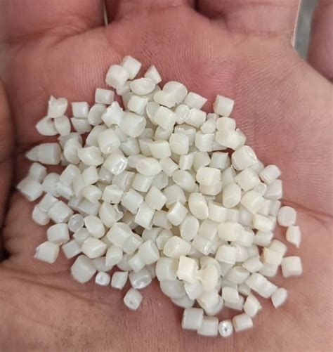 White Hdpe Natural Reprocessed Plastic Granules For Blow Moulding At