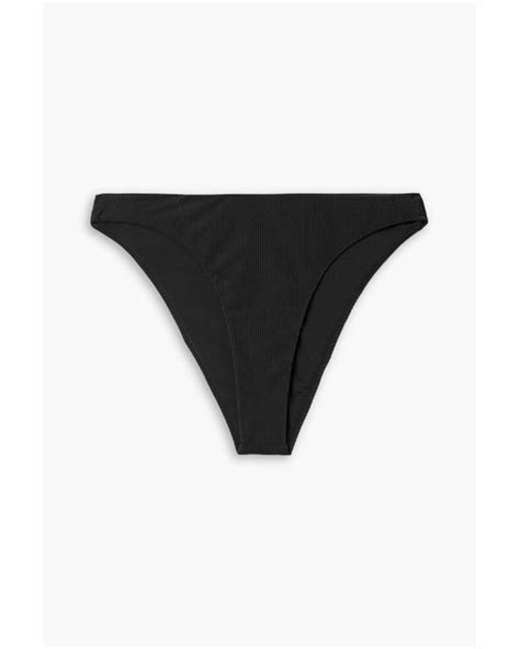 Good American Better Cheeky Ribbed Bikini Briefs In Black Lyst