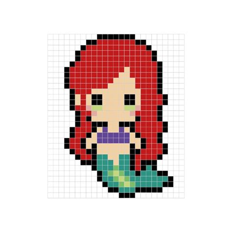 Pixel Art Disney Princesse 1 Pdf Pixel Art Pixel Art Characters