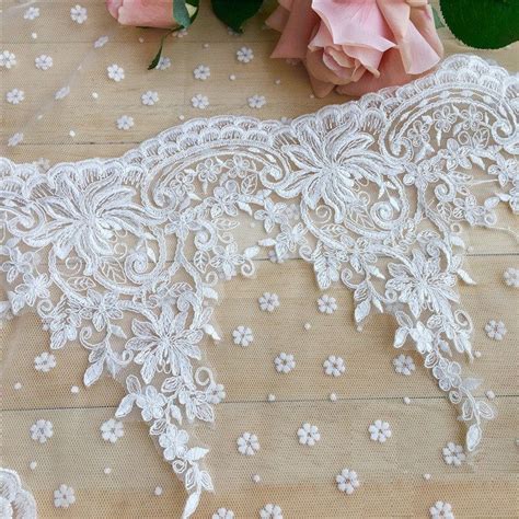 White Embroidery Lace Lace White Diy White Lace Fabric Bridal