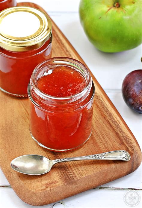 Plum And Apple Jam With Step By Step Video Fab Food 4 All