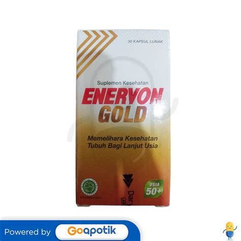 Enervon Gold Botol Kapsul Kegunaan Efek Samping Dosis Dan Aturan