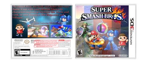 Super Smash Bros 3ds Nintendo 3ds Box Art Cover By Uther