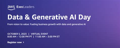 Aws Execleaders Data And Generative Ai Day Fueling Business Growth